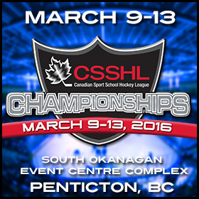 Csshl Championships Return To Penticton South Okanagan Events Centre