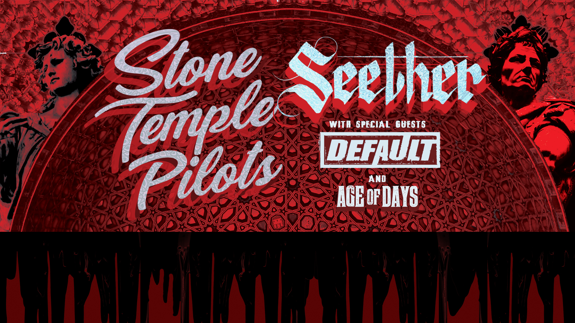 Stone Temple Pilots and Seether with special guests Default and Age of Days, Oct 23 at the South Okanagan Events Centre