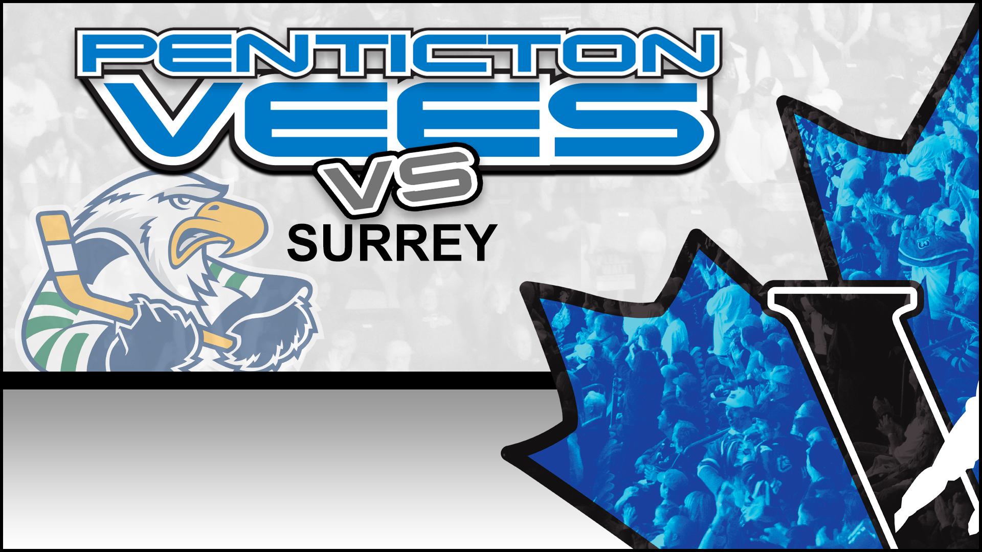 Penticton Vees versus the Surrey Eagles at the South Okanagan Events Centre