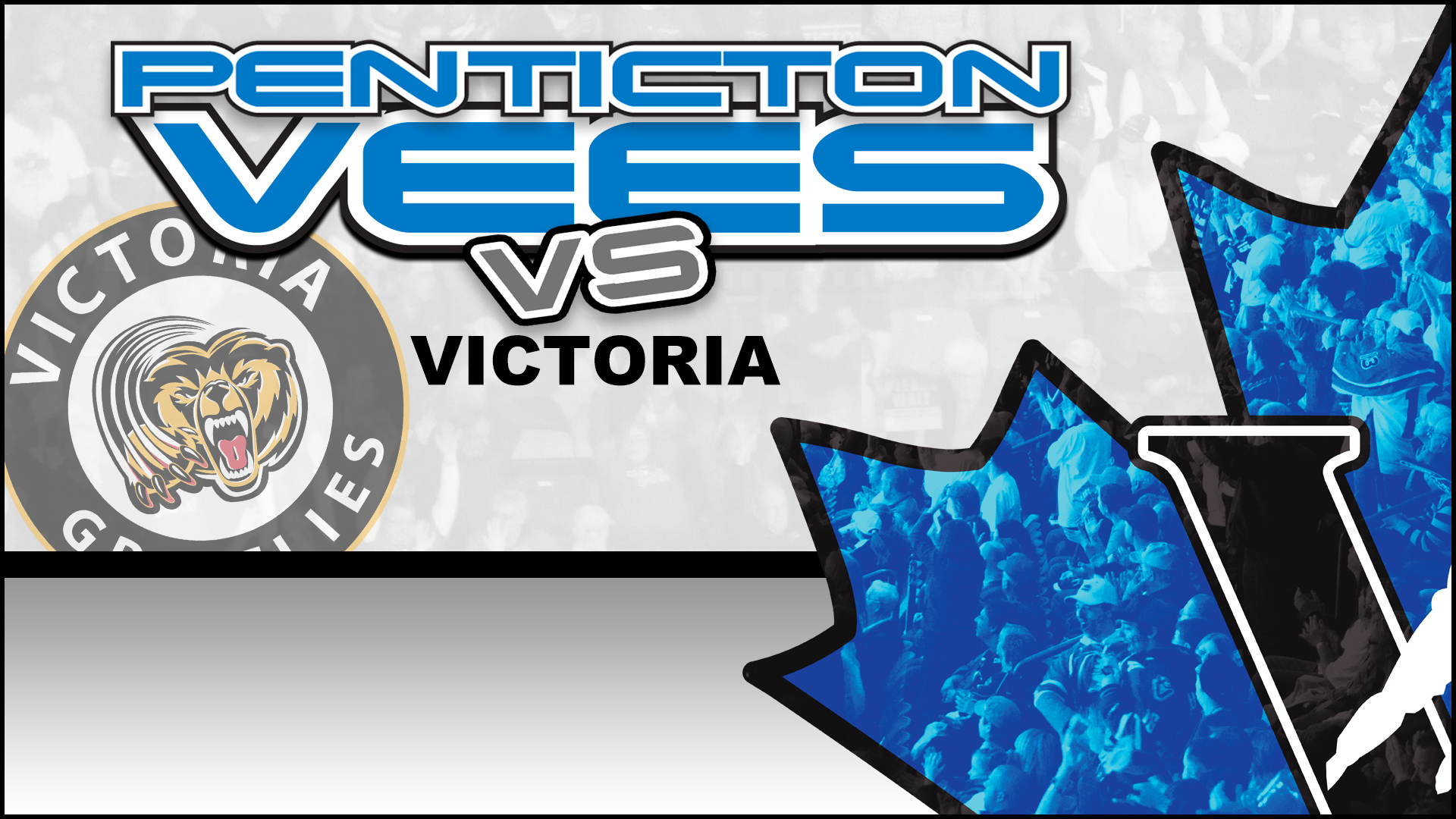 Penticton Vees versus the Victoria Grizzlies at the South Okanagan Events Centre