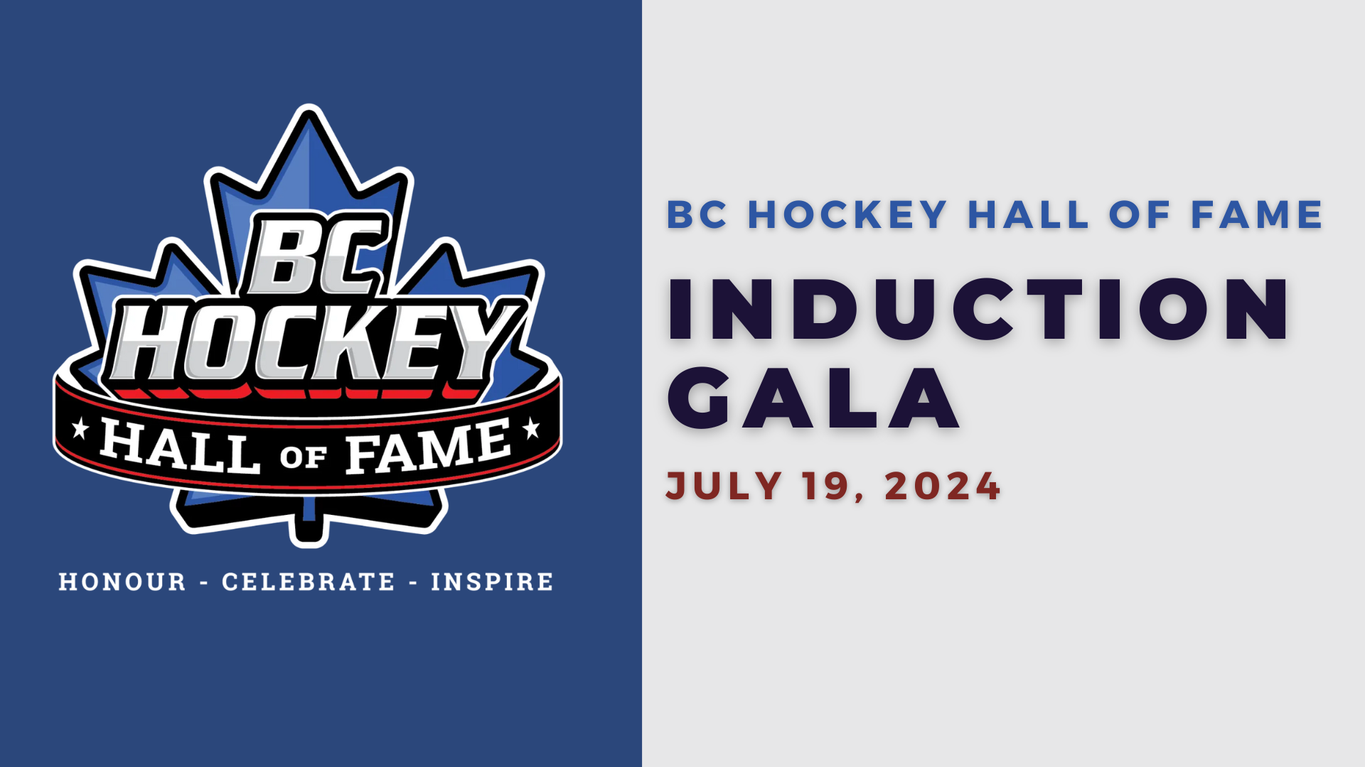 BC Hockey Hall of Fame 2024 – Induction Gala